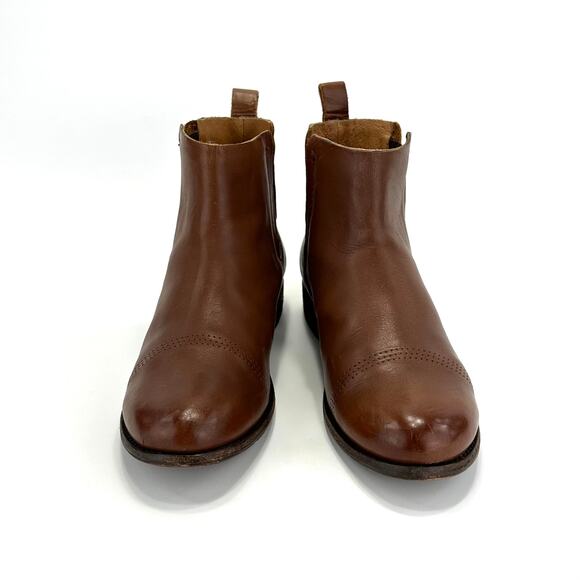 Olukai Malie Women Brown Ankle Boot Size 7 Leather Low Block Heel Chelsea Bootie - Picture 3 of 13